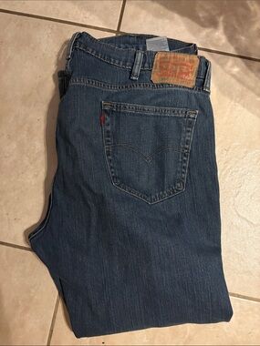 Levi's Dark Blue Straight Leg Jeans